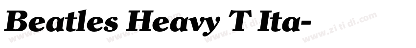 Beatles Heavy T Ita字体转换
